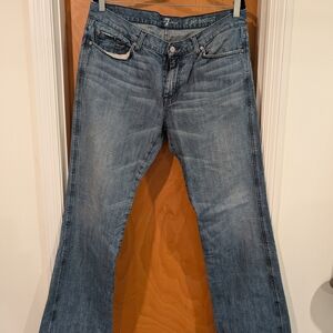 7 For All Mankind Medium Blue Bootcut Jeans